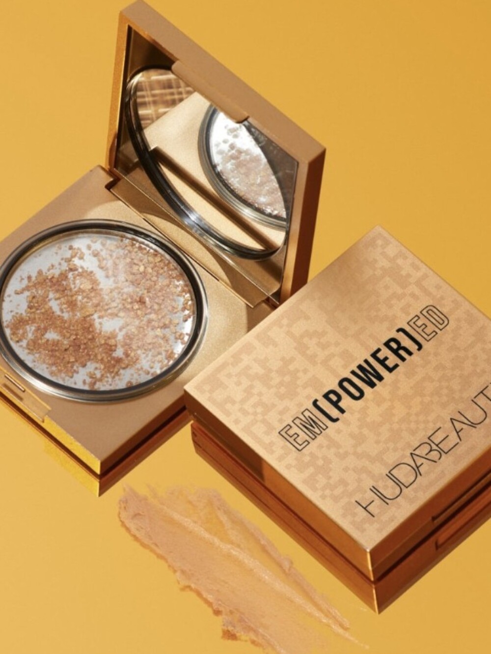 Huda Beauty EM(POWER)ED Face Gloss Highlighting Dew shade Glow Energy, New
